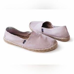 Viscata Men's Mauve Canvas Espadrilles 100% Organic Cotton Size EUR 41